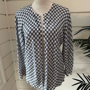 Ann Taylor Factory Geometric Design Cardigan. Size L
